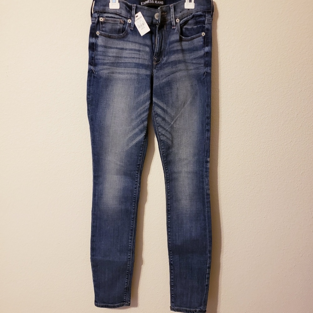 Express Jeans MidRise Legging sz 2R NWT